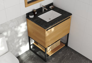 Alto 30" California White Oak Bathroom Vanity with Countertop