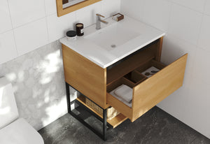 Alto 30" California White Oak Bathroom Vanity with Countertop