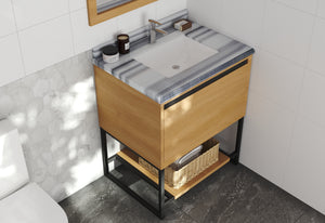 Alto 30" California White Oak Bathroom Vanity with Countertop