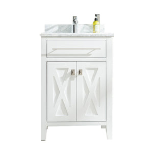 Wimbledon 24" White Bathroom Vanity with Countertop