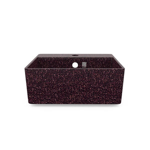 Eco Vessel Sink Wall-Mounted w/ Tap Hole Cube40 I Washbasin | Berry I SPAFAIR