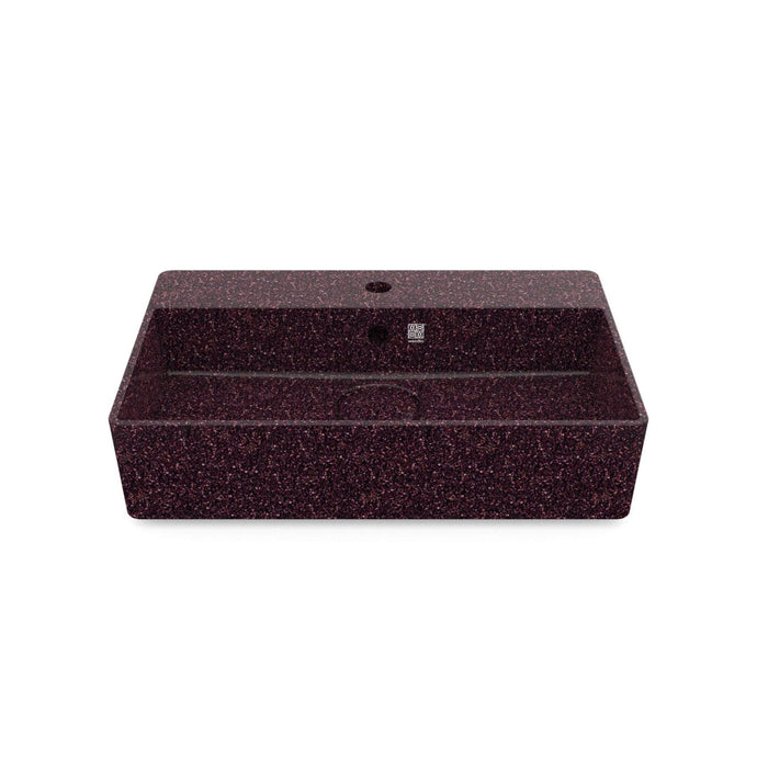 Eco Vessel Sink Cube60 w/ Tap Hole I Washbasin I Berry | SPAFAIR